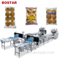 Burger Bun Bread Slicer Counting Pillow Emballasje Machine